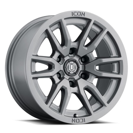 Icon Vehicle Dynamics ICON ALLOYS VECTOR 6 TITANIUM - 17 X 8.5 / 6 X 5.5 / 0MM / 4.75" BS 2417858347TT